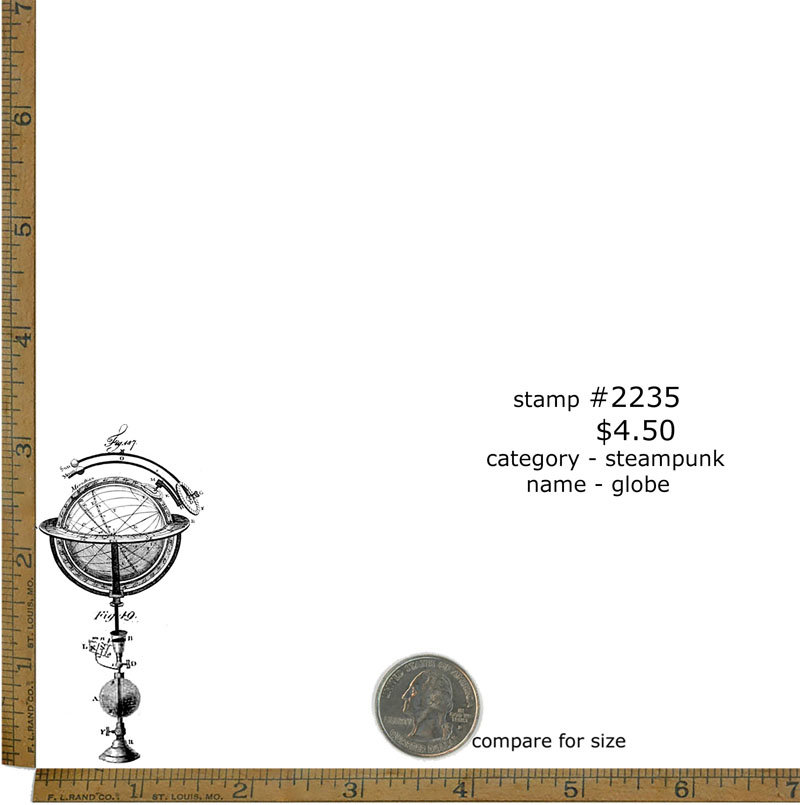 #2235 - Globe - Steampunk